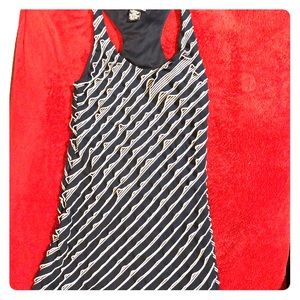 Racerback ruffle tank